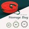 Christmas Wreath Storage Bag - Durable, Tarp Material, Zipper, Sturdy Carry Handles, Pest Protection - Ideal Home, Garage Organization for Seasonal Holiday Wreath Decorations. (30")